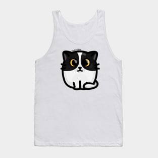 Chonky Boi - Kitty (Black and White) Tank Top